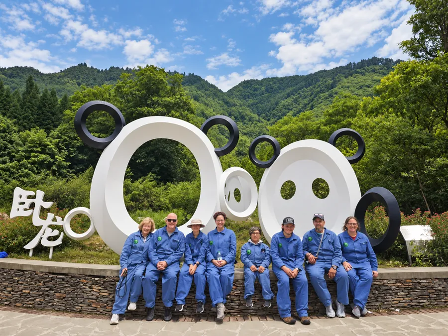 LeadToChina travelers visiting a panda conservation setting in Chengdu